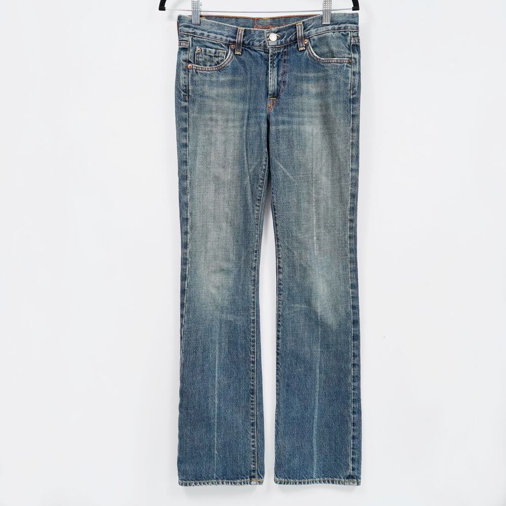 7 For All Mankind Women's Low Rise Bootcut Jeans size 28 fits 30x31 Made in USA